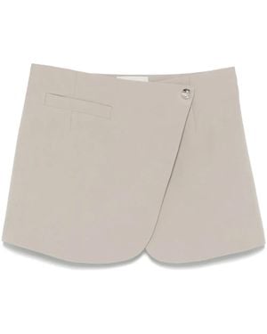 Coperni A-Line Wrap Skirt - Natural