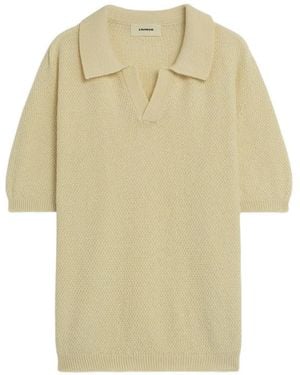 A PAPER KID Knitted Polo Shirt - White