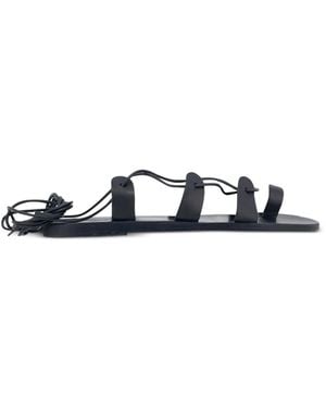 Ancient Greek Sandals 'Alcyone' Lace-up Sandals - Black