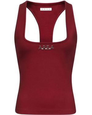 Area Nameplate Tanktop Met Racerback - Rood