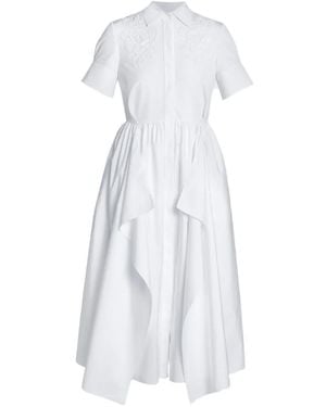 Erdem Embroidered Shirt Dress - White