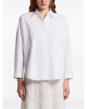 Peserico Pleated Shirt - White