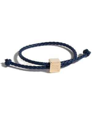 Miu Miu Bracelet En Cuir - Blue