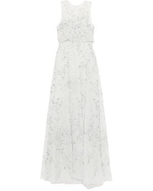 Saiid Kobeisy Embroidered Long Dress - White