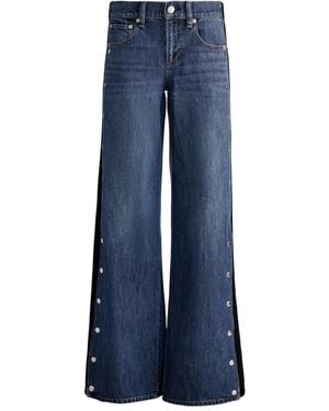 Alice + Olivia Wide Jeans - Azul
