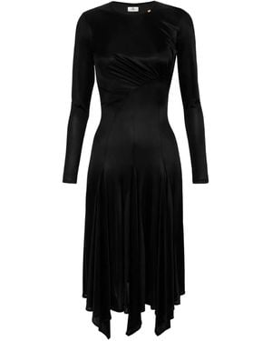 Elisabetta Franchi Asymmetric Evening Dress - Black