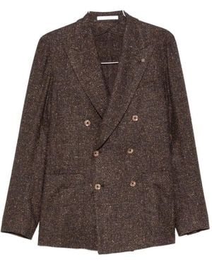 Tagliatore Double-Breasted Blazer - Brown