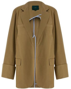 Jejia Birkin Single-Breasted Blazer - Green