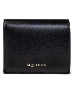 McQueen Leather Wallet - Black