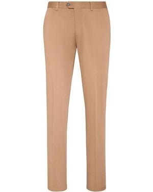 Philipp Plein Pressed-Crease Cotton Chinos - Natural