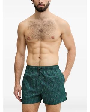 EA7 Short De Bain Ea7 À Logo Imprimé - Green