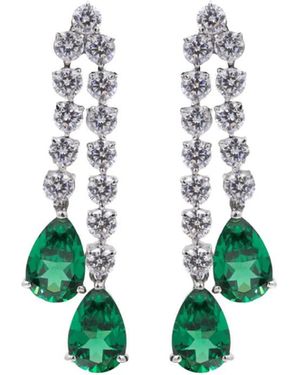 Juwelina Paris Fernie Verts Earrings - White