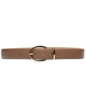 Poche Paris Leather Belt - White
