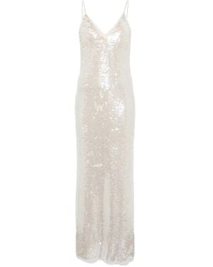 forte_forte Sequin-Embellished Maxi Dress - White