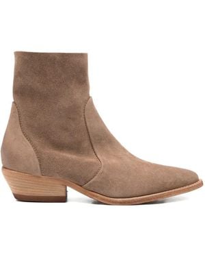 Julie Dee Pointed Boots - Brown
