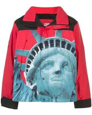 Supreme X The North Face "Statue Of Liberty" Mountain Jacket - Red