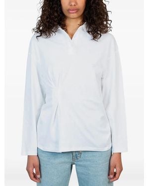 GIMAGUAS Polo Con Arricciatura - Bianco