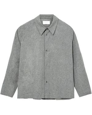 BERNER KUHL Cordial Biella Button-Down Pocket Shirt - Grey