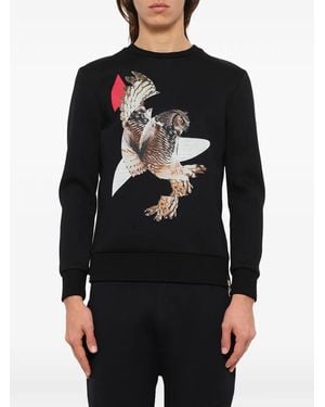 Neil Barrett Owl-Print Jumper - Black