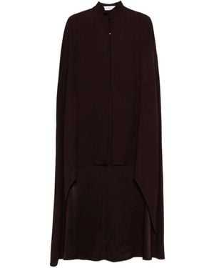 Raquel Diniz New Palmas Cape Met Hoge Hals - Zwart