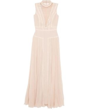 Saiid Kobeisy Crepe Georgette Dress - Natural