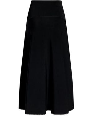 Adam Lippes Romy Knit Midi Skirt - Black