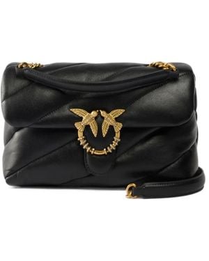 Pinko Love Puff Medium Crossbody Bag - Black