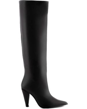 Roberto Festa 80Mm Pointed-Toe High Boots - Black