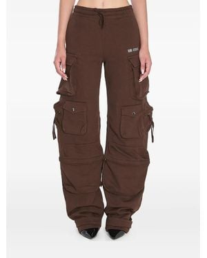 The Attico Pantaloni Cargo Fern Con Vita Elasticizzata - Marrone
