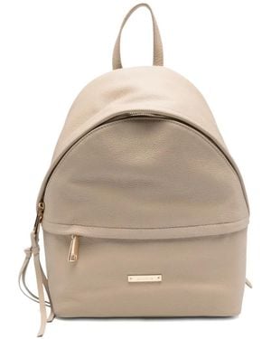 Cromia Grained-Leather Backpack - Natural