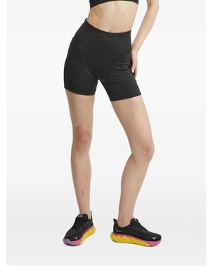 PUMA Logo-Print Paneled Shorts - Black
