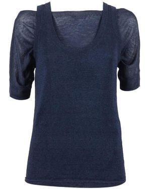 P.A.R.O.S.H. Babylon Oberteil Im Layering-Look - Blau