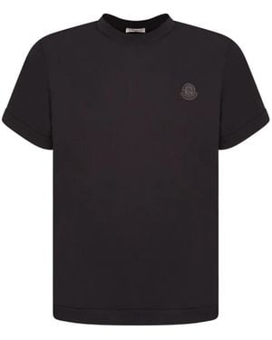 Moncler Logo-Patch T-Shirt - Black