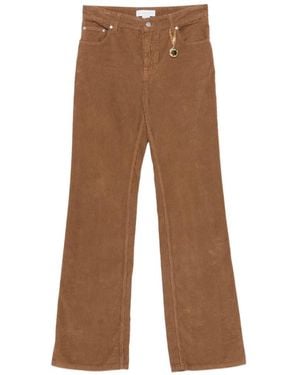 Stella McCartney Vaqueros Rectos Con Efecto Pana - Marrón