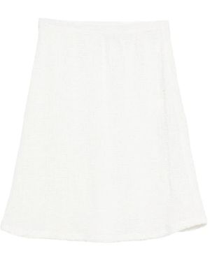 GONGDID DESIGN Textured Mini Skirt - White