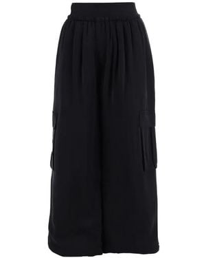 ALAINPAUL Pantalones Anchos Tipo Cargo - Negro