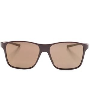 Tag Heuer Bolide Rectangle-Frame Sunglasses - Brown