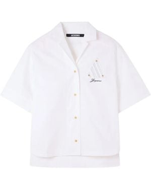 Jacquemus The Martin Patch-Detail Short-Sleeved Shirt - White