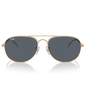 Ray-Ban Bain Bridge Rb3735 9202R5 Oval-Frame Sunglasses - Blue