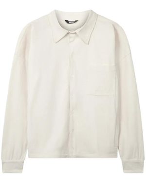 Gcds Corduroy Chest-Pocket Shirt - White