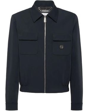 Philipp Plein ロゴ ジャケット - ブルー