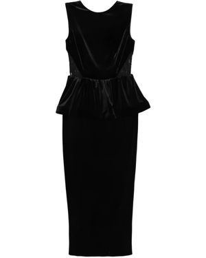 SILK LOVE & LACE Dominique Maxi Dress - Black