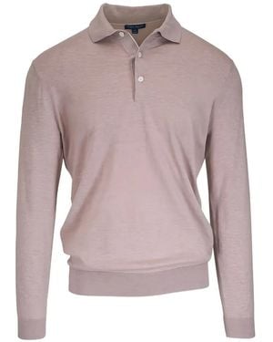 Peter Millar Long-Sleeve Polo Shirt - Pink