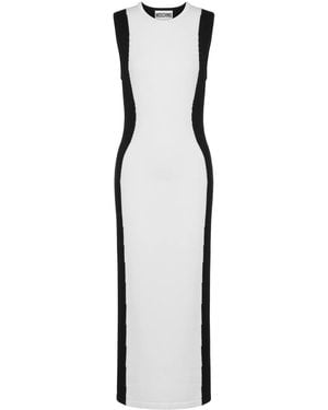 Moschino Two-Tone Virgin Wool Dress - Black