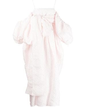 Cecilie Bahnsen Joel Off-Shoulder Dress - White