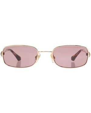 Etro Rectangle-Frame Sunglasses - Pink