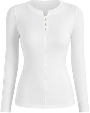 ELEH T-Shirt À Détails De Coutures - White