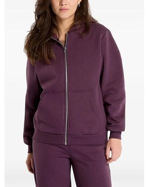 Urban Classics Zip-Up Hoodie - Purple