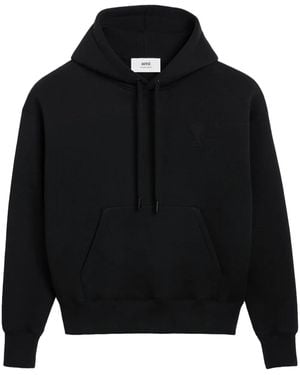 Ami Paris Ami De Coeur Hoodie - Black