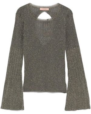 Twinset ルレックスディテール セーター - グレー